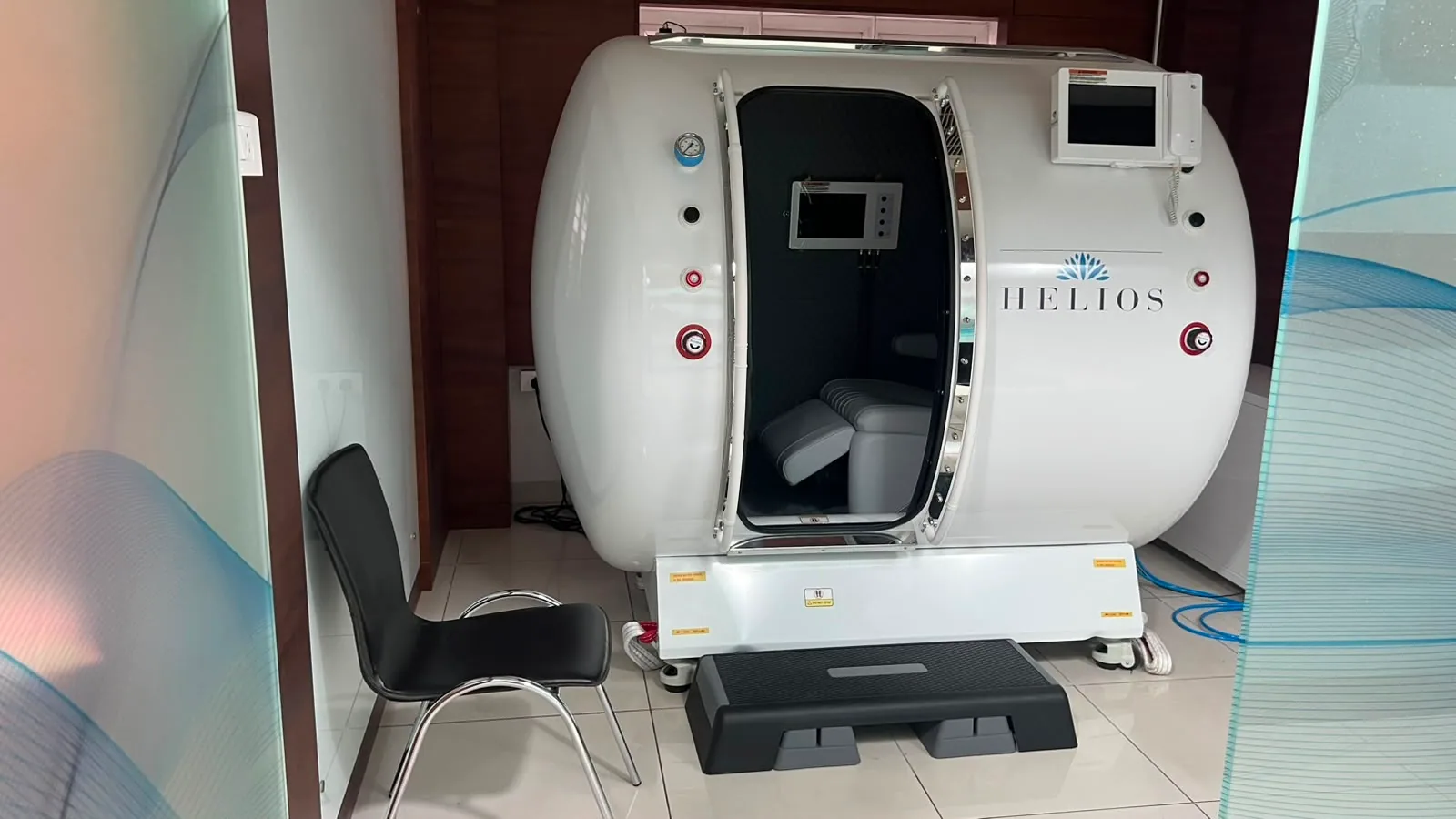 Hyperbaric oxygen therapy chamber at Helios